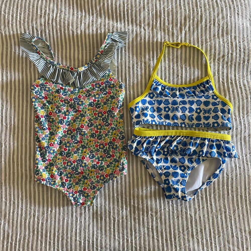 2 MINI BODEN SWIMSUITS!! SET OF TWO!
